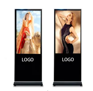 43 49 55 inç Android Video Lcd reklam oyuncu Kiosk dikey Totem dijital dokunmatik tabela ekran zemin ayakta
