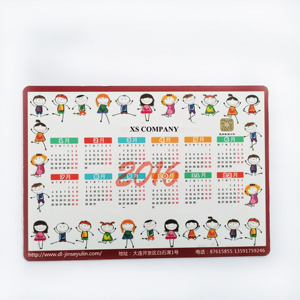 Wholesale Promotional Printed Fridge Magnet Sheet A4 Paper Calendar Magnetic