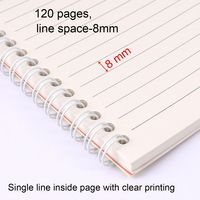 Foska Tapa dura encuadernada 4 uds/bolsa Opp embalaje 70GSM papeles interiores A5 Tamaño 60 hojas lindo Animal-temática espiral cuaderno de notas