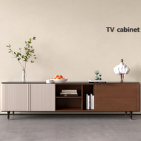 Mueble de TV de Madera Moderno y Personalizado de Fabricante Directo con Función de Almacenamiento para Dormitorio, Casa, Apartamento, Hotel - Ecológico