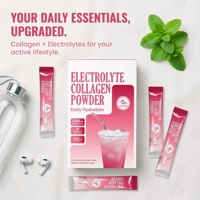Boisson Électrolytique OEM Instantanée Sans Sucre pour Sportifs, Suppléments Directs, Collagène, Électrolytes, Vitamines, Poudre Rose