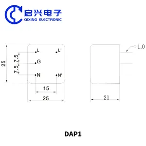 DAP1 Series PCB Board Mounted EMC Filter Power Noise Filter