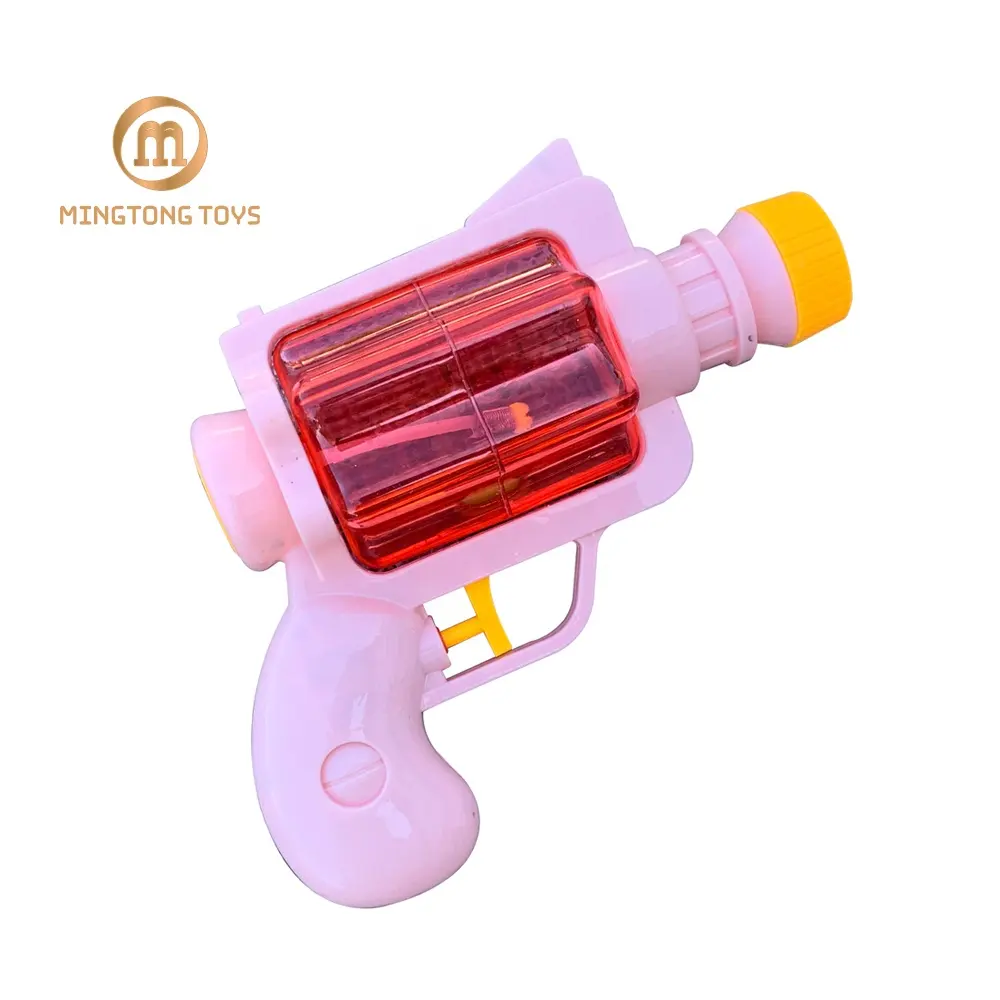 Pistola de pulverización de agua para niños, juguete de plástico para piscina al aire libre, color rosa claro