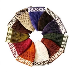 Export Quality Casual Stretchy Cotton <b>Beanie</b> Muslim <b>Hats</b> Kufi Skull Cap <b>Hats</b> Featuring Solid Cool Designs Outdoor Four Seasons - Product Image 1
