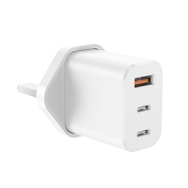 GaN 2C1A 3PORTS PD3.0 Power Adapter Phone Wall Charger for airpod iphone Wireless Charger Wireless Powerbank IEC 62368