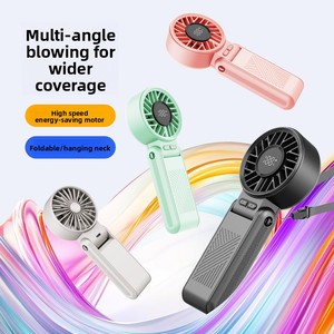 Nouveau <span class=keywords><strong>ventilateur</strong></span> portable d'extérieur haute vitesse, pliable, mini-refroidisseur, rafraîchissant pour l'été, vent puissant, rechargeable, petits ventilateurs - Product Image 2