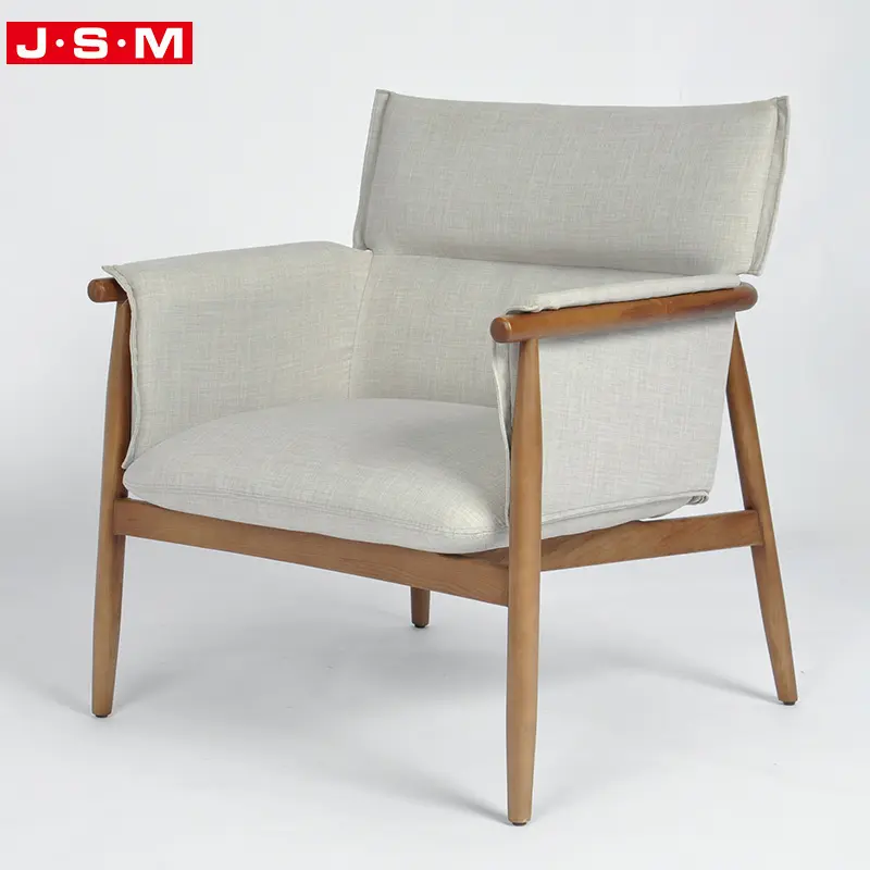 Trung Quốc thiết kế đồ nội thất Chaise vải bằng gỗ làm tóc Dinning văn phòng japandi giải trí Ghế bành Ghế