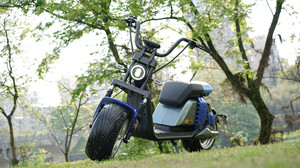 Scooter électrique Citycoco tout-terrain à gros pneus, style <span class=keywords><strong>Harley</strong></span> pour adultes, avec siège double confortable et système de charge rapide - Product Image 4