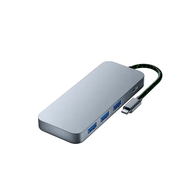 Custom USB C Type C Hub Adapter USB 3.0 7 in 1 dock SD TF card Usb Type C Hub Adapter Laptop Docking Station