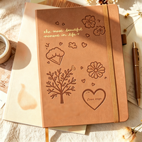 Carnet A5 personnalisé avec texte en feuille d'or, couverture rigide, carnet de voyage, cadeau personnel