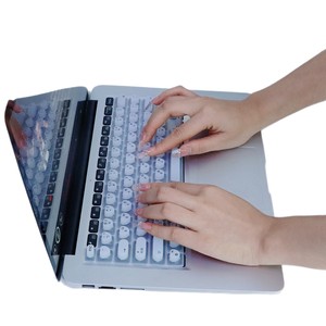 Couverture de clavier en silicone pour Macbook, disposition américaine, anti-poussière, protection des ongles longs, protection pour la saisie - Product Image 1