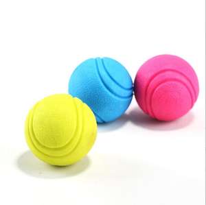 Çevre dostu özel kauçuk su geçirmez Pet tenis topu oyuncak köpek TPR oyuncak Bite dayanıklı molar katı topu oyuncak - Product Image 1