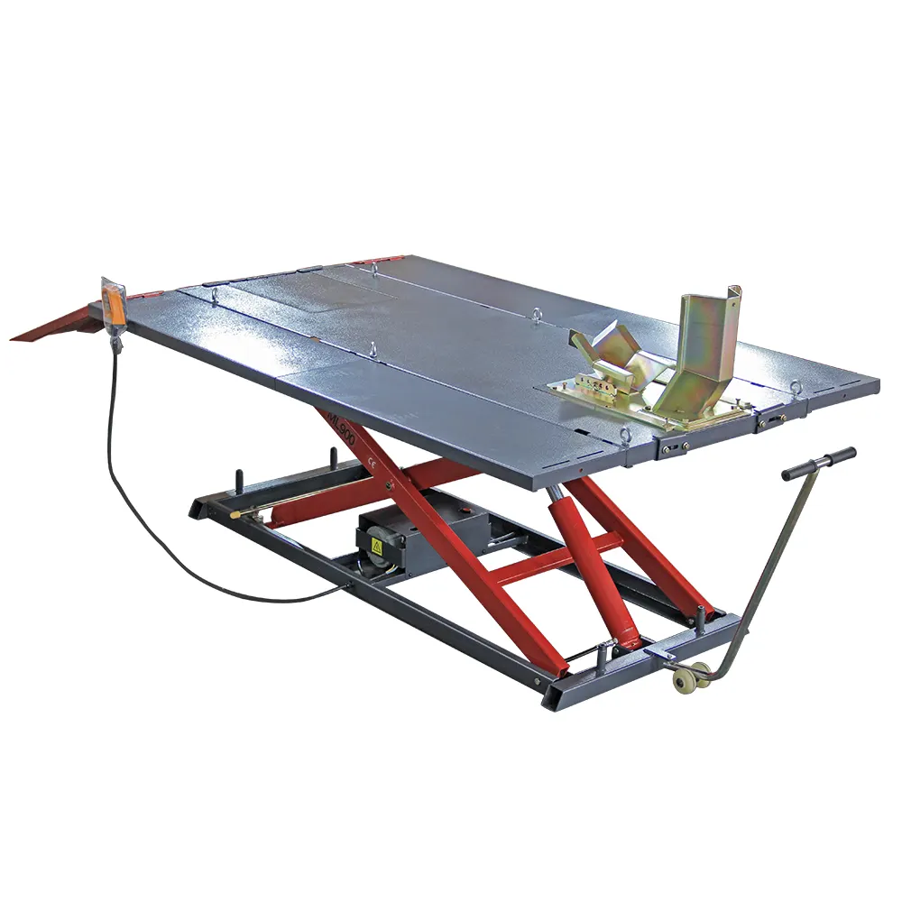 TFAUTENF hydraulic motorcycle lift for sale with 2000 lb/900 kg capacity for motorcycle and ATV/UTV maintenance and repair