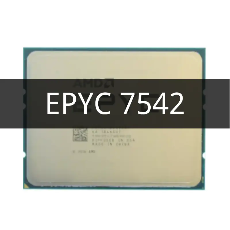 Epyc 7542 32-core 2.9ghz sp3 225w máy chủ bộ vi xử lý cpu tân trang lại ban đầu nova 400 bộ vi xử lý 9 nanometers ổ cắm sp3 malay