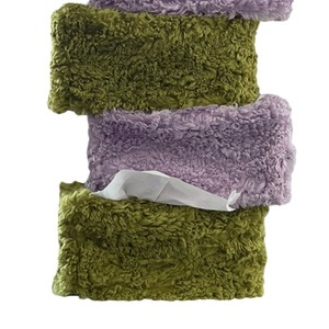 Cross-border soft plush tissue bag, foldable, suitable for <b>coffee</b> <b>tables</b>, bedside <b>tables</b>, tissue <b>boxes</b>, simple and stylish - Product Image 5
