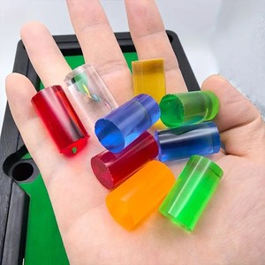 Punta de Taco de Billar de Acrílico Transparente de Alta Claridad de 15 mm, Varilla de Acrílico Fundido para Taco de Billar, Virola Transparente - Product Image 3