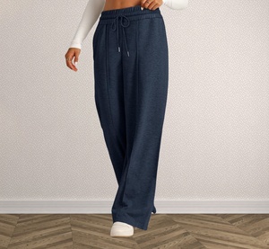 <span class=keywords><strong>Pantaloni</strong></span> larghi autunno inverno tinta unita con coulisse regolabili nuovi <span class=keywords><strong>pantaloni</strong></span> <span class=keywords><strong>Palazzo</strong></span> da donna - Product Image 2