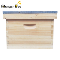 2025 Neuer Menger Bee 10-Rahmen Langstroth Holz-Bienenstock Tiefenbox 20mm Dicke für Bienenzucht Unmontiert mit Schwalbenschwanzverbindung