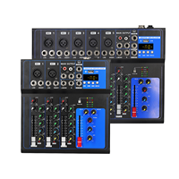 Console de mixage audio professionnelle portable FA à 4/7 canaux pour bars à domicile, audio, vidéo et éclairage professionnels
