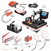 Machine à sublimation la moins chère 8 en 1 Combo Transfert thermique Impression T-shirt Tasse Assiette Base Chapeau Puzzle