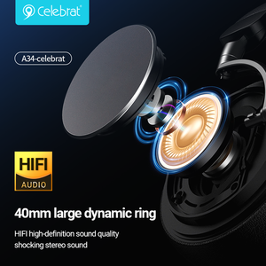 Casque de jeu sans fil hybride HiFi stéréo à faible latence, transmission BT haute vitesse et stable - Product Image 3