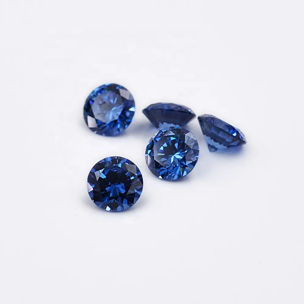 Выгодная цена, драгоценный камень Wuzhou из циркония, светло-голубой синтетический свободный кубический цирконий, CZ драгоценный камень, синий сапфир