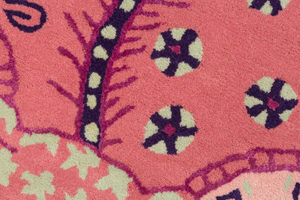 Alfombra de lana de alta gama hecha a mano con un profundo diseño animal, alfombra moderna azul para sala de estar y dormitorio. - Product Image 6