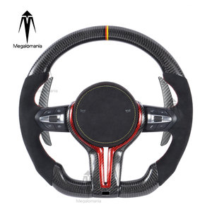 Volant sport en fibre <span class=keywords><strong>de</strong></span> carbone personnalisé <span class=keywords><strong>de</strong></span> qualité supérieure pour BMW F30 F10 E90 E92 Série 3 Série 5 X5x6 E90 E92 Volant LED - Product Image 1