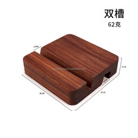 Support pour téléphone portable de bureau en bois massif noyer noir support paresseux moderne pour tablette ornements accessoires de décoration de bureau noël