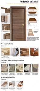 <span class=keywords><strong>Porte</strong></span> intérieure moderne en bois pour hôpital avec <span class=keywords><strong>seuil</strong></span> en verre et isolation phonique, surface finie, portes <span class=keywords><strong>de</strong></span> cloison - Product Image 6