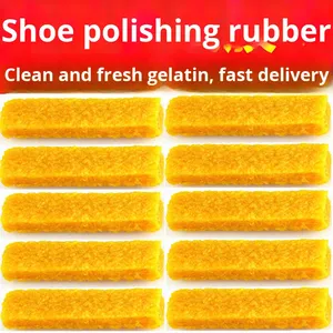 <span class=keywords><strong>Gomme</strong></span> de bâton en caoutchouc brut avec tampon à récurer de surface en daim à impression offset <span class=keywords><strong>pour</strong></span> fournitures de nettoyage de chaussures - Product Image 6