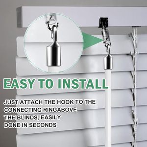 Chất lượng hàng đầu Trắng Mù Wand Rèm dọc thay thế bộ phận Rèm dính móc cho cửa sổ mở phụ kiện - Product Image 6