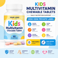 Tablet Multivitamin Anak Tablet Kunyah untuk Mendukung Pertumbuhan Tablet Vitamin Alami dengan Nutrisi Esensial Vital