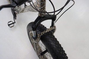 Precio Directo de Fábrica, Bicicleta <span class=keywords><strong>Daurada</strong></span> de 26 Pulgadas, Bicicleta de Montaña de Acero con Alto Contenido de Carbono, Bicicleta de Suspensión Completa, Bicicleta Fat Bike - Product Image 5