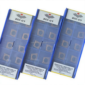 Plaquette carrée en carbure de tungstène CCMT09T304-AHF YB9320 ZCCCT avec revêtement CVD pour outil de tournage CNC pour tour CNC - Product Image 1