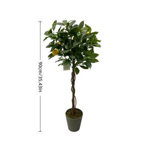 Ventes en <span class=keywords><strong>gros</strong></span> de citrons artificiels réalistes de haute qualité, plantes vertes, 90 cm, plastique/PE/soie <span class=keywords><strong>pour</strong></span> la décoration de mariage et de la maison - Product Image 5