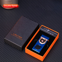 Briquet à flamme à arc haute puissance affichage de puissance de grande capacité briquet à arc rechargeable USB