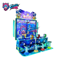 Machine de jeu d'arcade de pêche multijoueur à monnayeur, mode portrait, colorée, haute qualité, bon prix