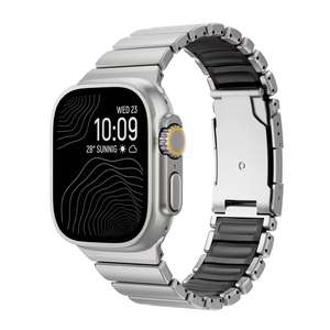 Correa de Reloj de Titanio de Diseño para <span class=keywords><strong>Apple</strong></span>, 46/49 mm, Brazalete de <span class=keywords><strong>Acero</strong></span> Inoxidable de Lujo con <span class=keywords><strong>Caja</strong></span> - Product Image 5