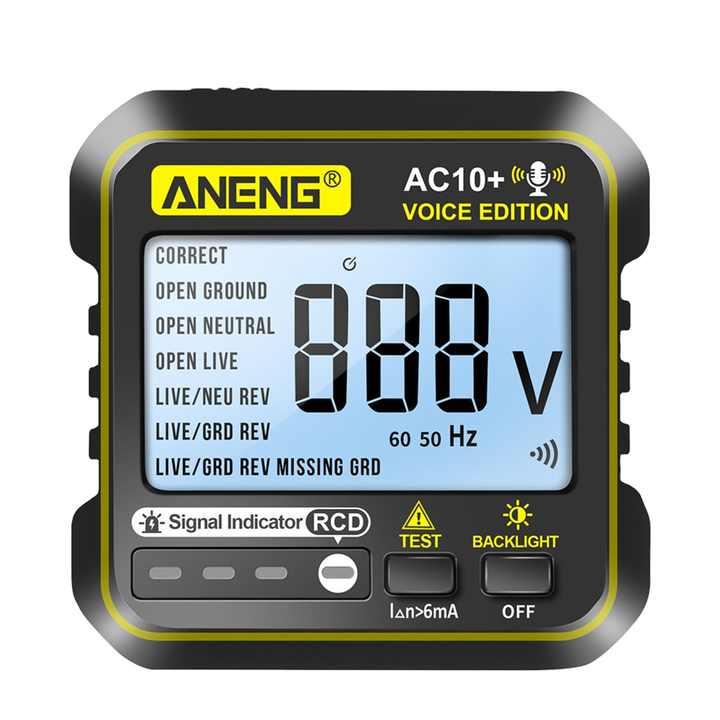 ANENG AC10+ Digital Display Socket Tester Detector Outlet Checker
