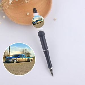 Cuentas focales personalizadas para bolígrafos con logotipos impresos y cuentas artesanales personalizadas de 27x27mm para proyectos de bricolaje, bolígrafos y fabricación de joyas - Product Image 1