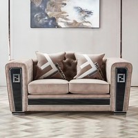 Canapé en cuir de luxe design italien CASA pour salon royal cama