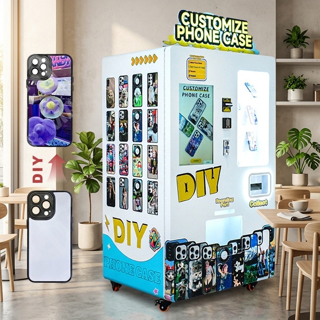 Smart Phone Case Vending Machine with SDK Function Coin QR Code Token Payment  Card Cash Systems for Shopping Malls