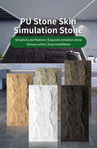 Ligero impermeable ignífugo piedra Artificial Fácil instalación Material decorativo Pu piedra piel simulación piedra - Product Image 3