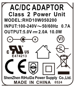 AC/DC 5V 2A Power Adapter với iec60601 giấy chứng nhận y tế. - Product Image 3