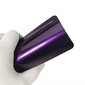 Car <b>Wrap</b> TPU Bright <b>Black</b> Charm Color PPF Self Healing Car Body Sticker Paint Protection Film - Product Image 2