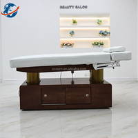 Table de massage électrique moderne à 4 moteurs avec éponge haute densité réglable pour salon, spa, pédicure et lit de beauté