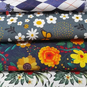 बिस्तर की चादरों के लिए मुद्रित कपास कैनवास कपड़े और तकिया मामले