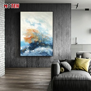 Pinturas <span class=keywords><strong>de</strong></span> <span class=keywords><strong>paisajes</strong></span> abstractos <span class=keywords><strong>modernos</strong></span> lienzo al óleo pintado a mano sujetos <span class=keywords><strong>de</strong></span> paisaje originales decorativos aceite abstracto moderno Original - Product Image 5