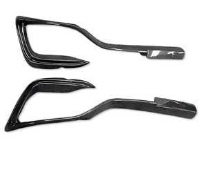 Nuevo Marco de Fibra de Carbono Genuina para Faros Antiniebla Delanteros con Adhesivo de Alerón y Gancho de Remolque para <span class=keywords><strong>BITURBO</strong></span> 2014-2017, Reemplazo Encajable - Product Image 3